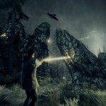 Alan wake świeci latarka